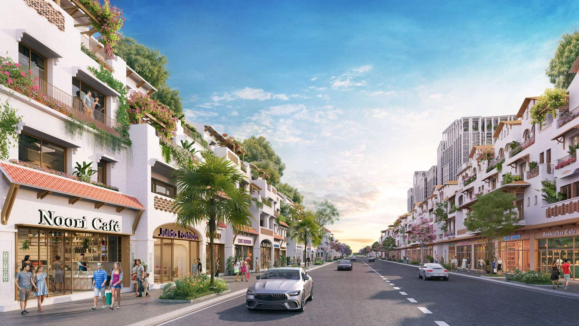 Sun Group Nhà Bè phát triển nhà phố thương mại hiện đại, kết nối thuận tiện, hạ tầng đồng bộ, hứa hẹn trở thành tâm điểm thịnh vượng của đô thị ven sông Nhà phố Sun Group Nhà Bè sở hữu thiết kế hiện đại, tối ưu công năng kết hợp hoàn hảo giữa an cư và kinh doanh.
